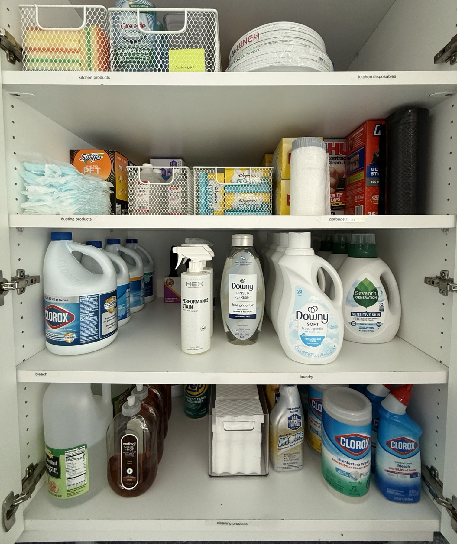 Utility cabinet reset