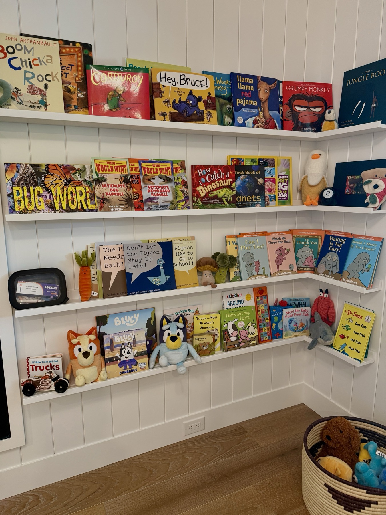 Reading and activity shelves